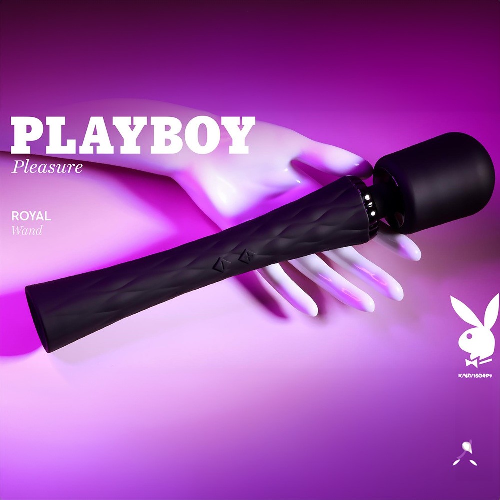 Playboy Pleasure Royal Wand Massager Black