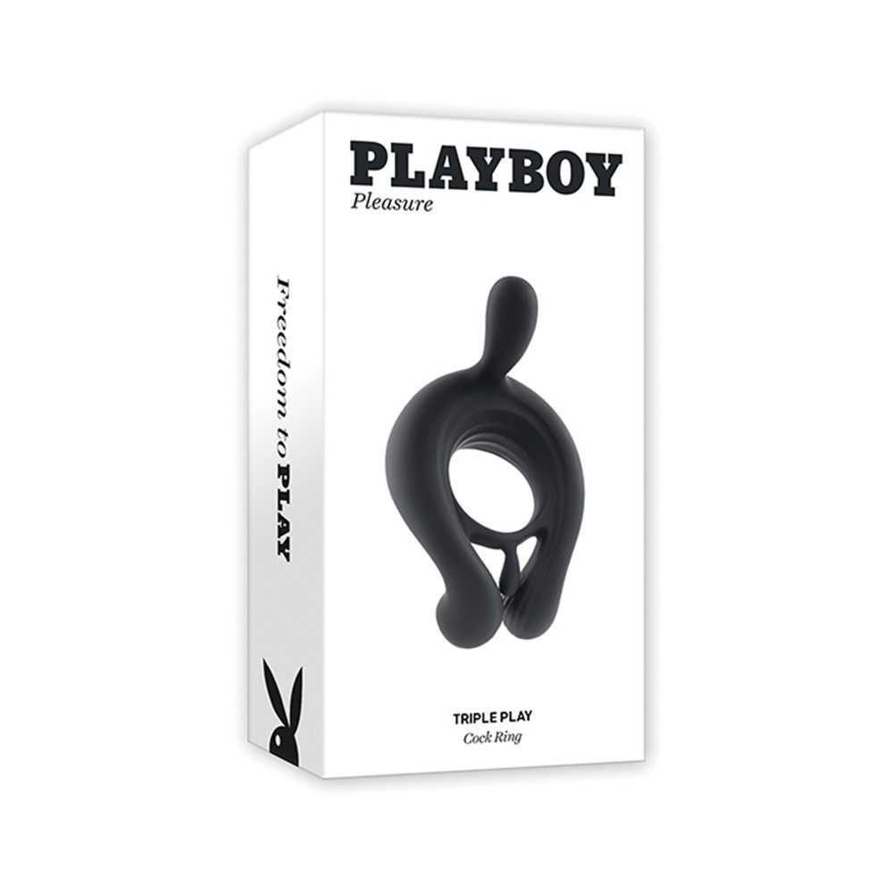 Playboy Pleasure Triple Play Remote Controlled Vibrating Cock Ring 2