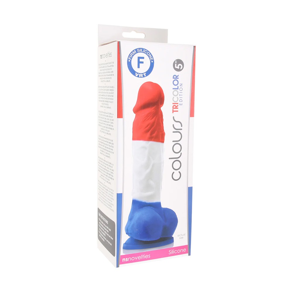 Colours Pleasures Tricolor 5" Realistic Dildo