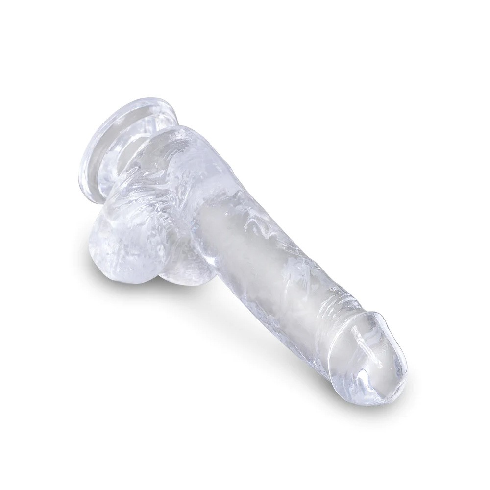 Pipedream King Cock Clear 6 inch Dildo With Balls