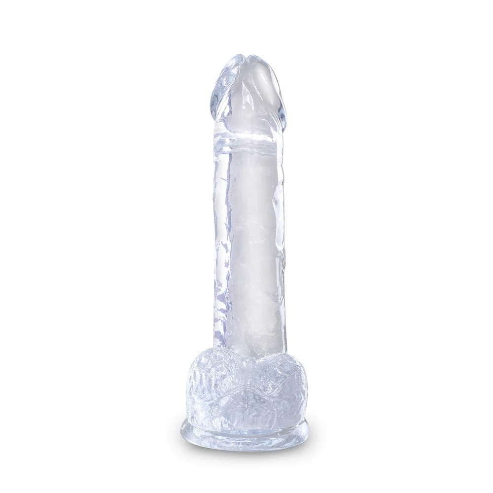 Pipedream King Cock Clear 7 inch Cock Dildo with Balls