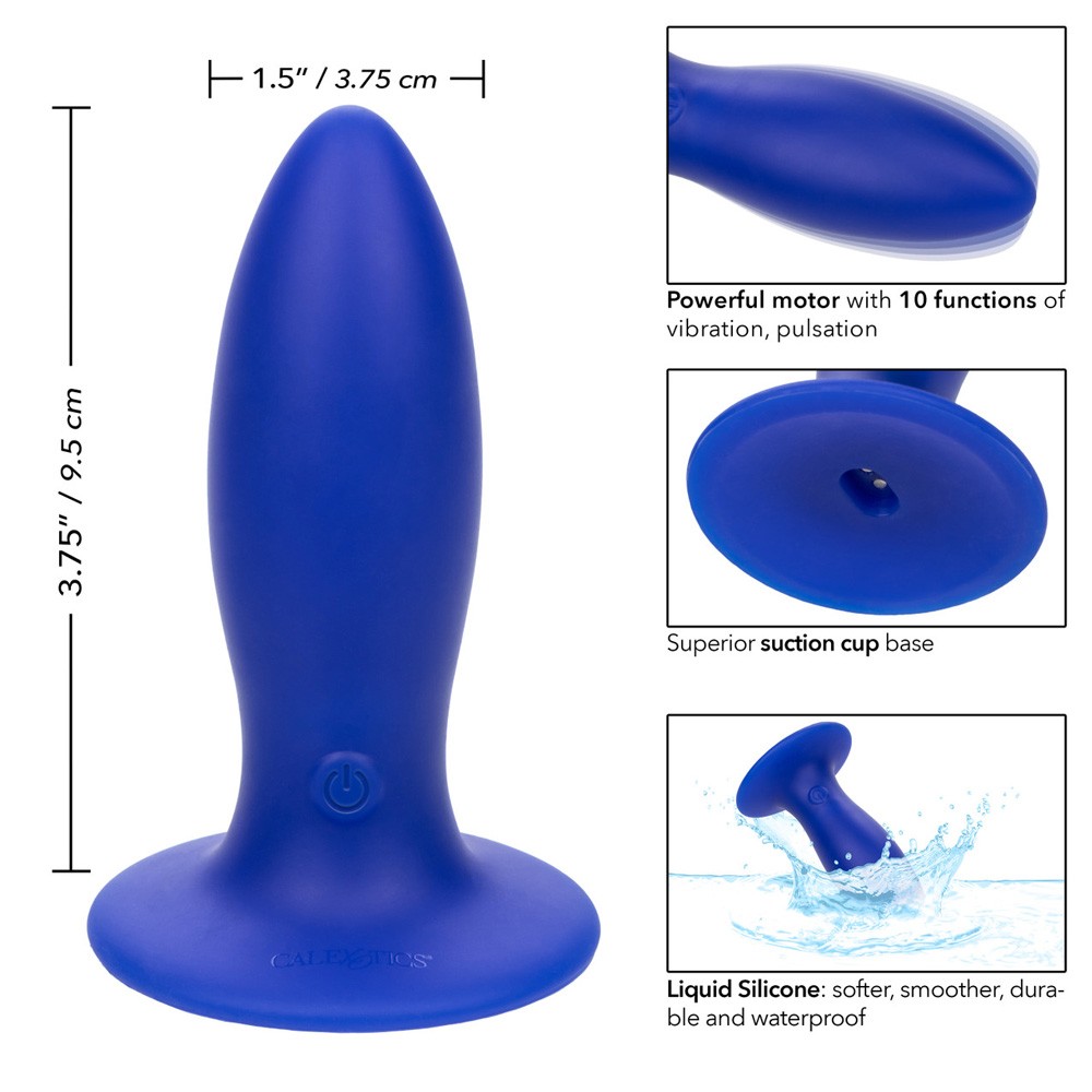 Calexotics Admiral Liquid Silicone Vibrating Torpedo Dildo