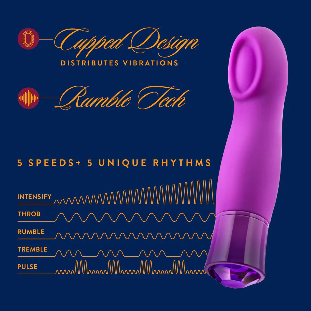 Blush Oh My Gem Charm Silicone Warming Vibrator 