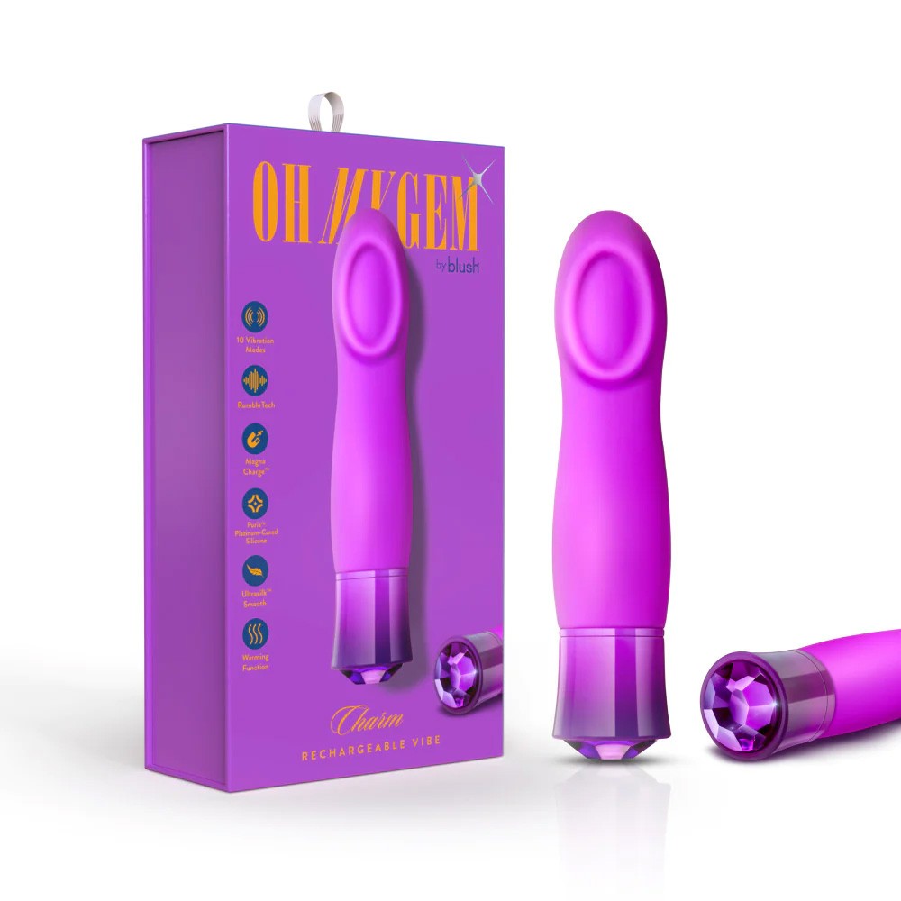 Blush Oh My Gem Charm Silicone Warming Vibrator 