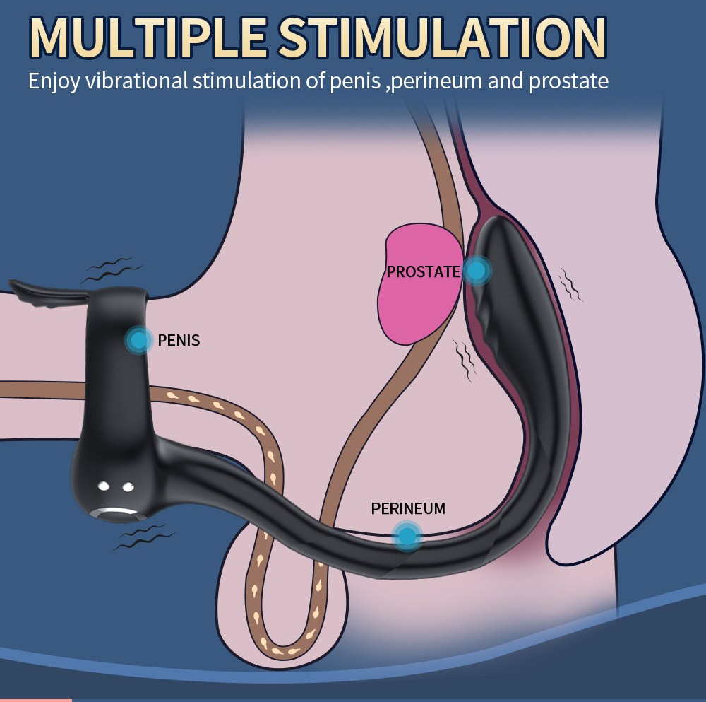 Remote Controlled 2 in 1 Prostate Massagerss a