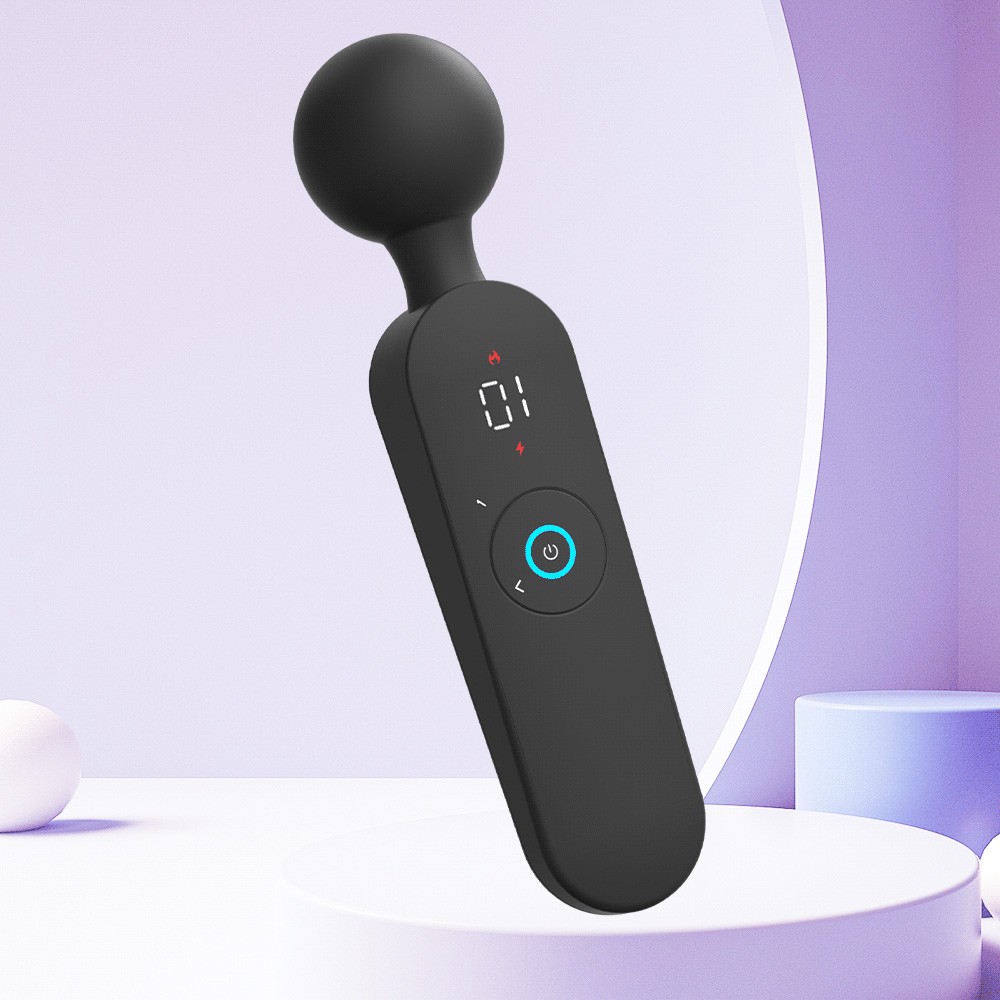 AV Vibrator Smart Heating Magic Wand 72 Modes Digital Display