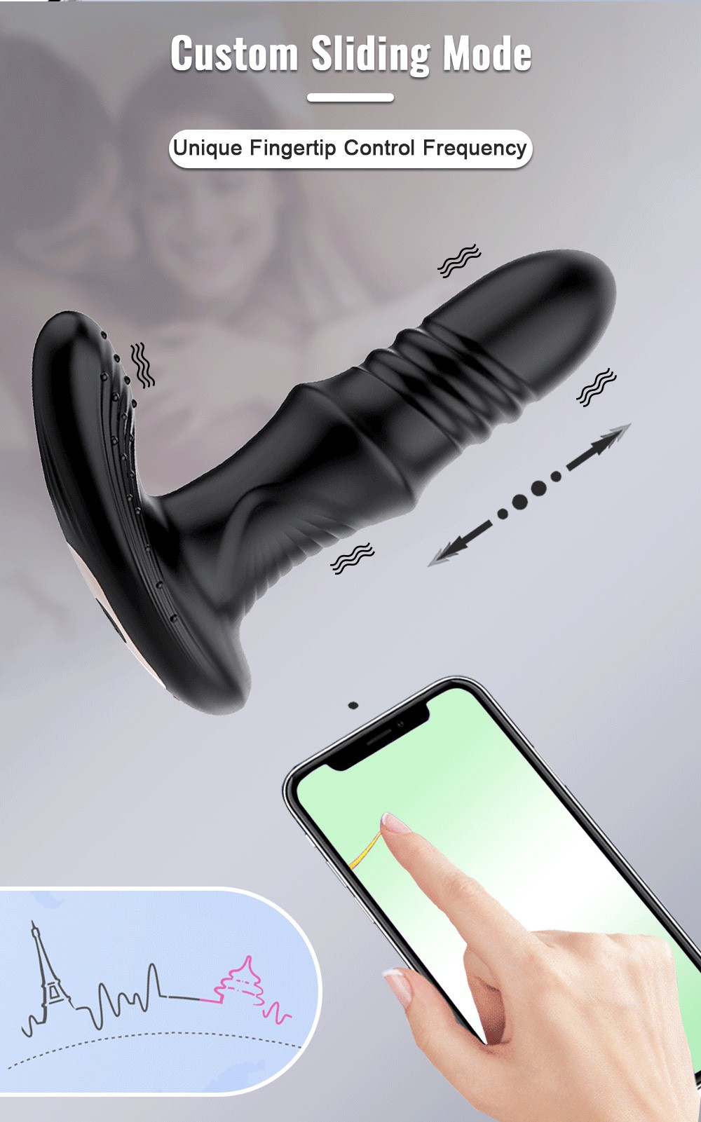 Remote Controlled Thrusting Vibrating Prostate Massagers ssss
