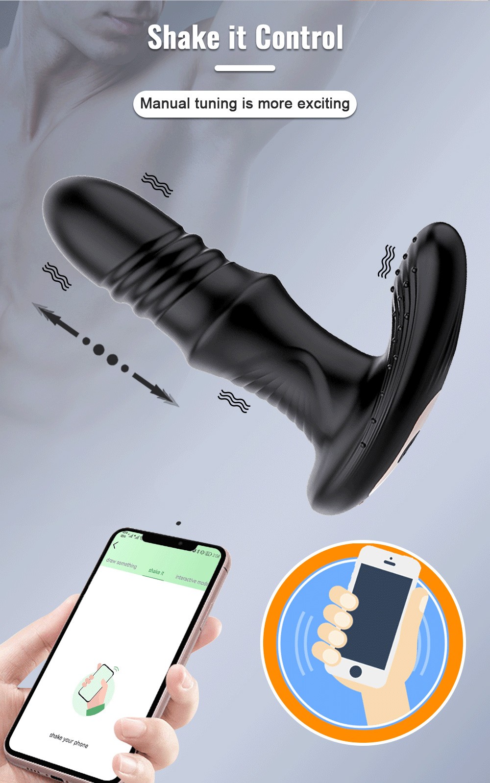 Remote Controlled Thrusting Vibrating Prostate Massagers sssss