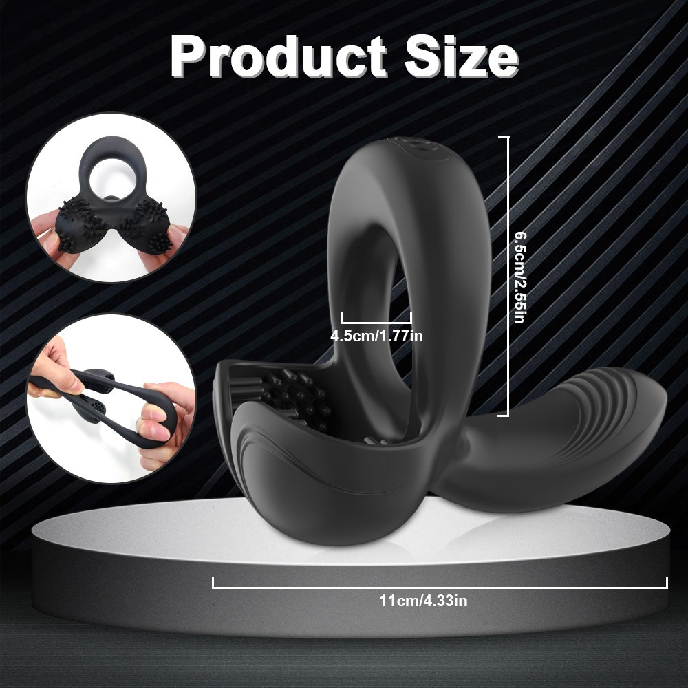 3 in 1 Cock Ring & Prostate MassagerS SSSSSS