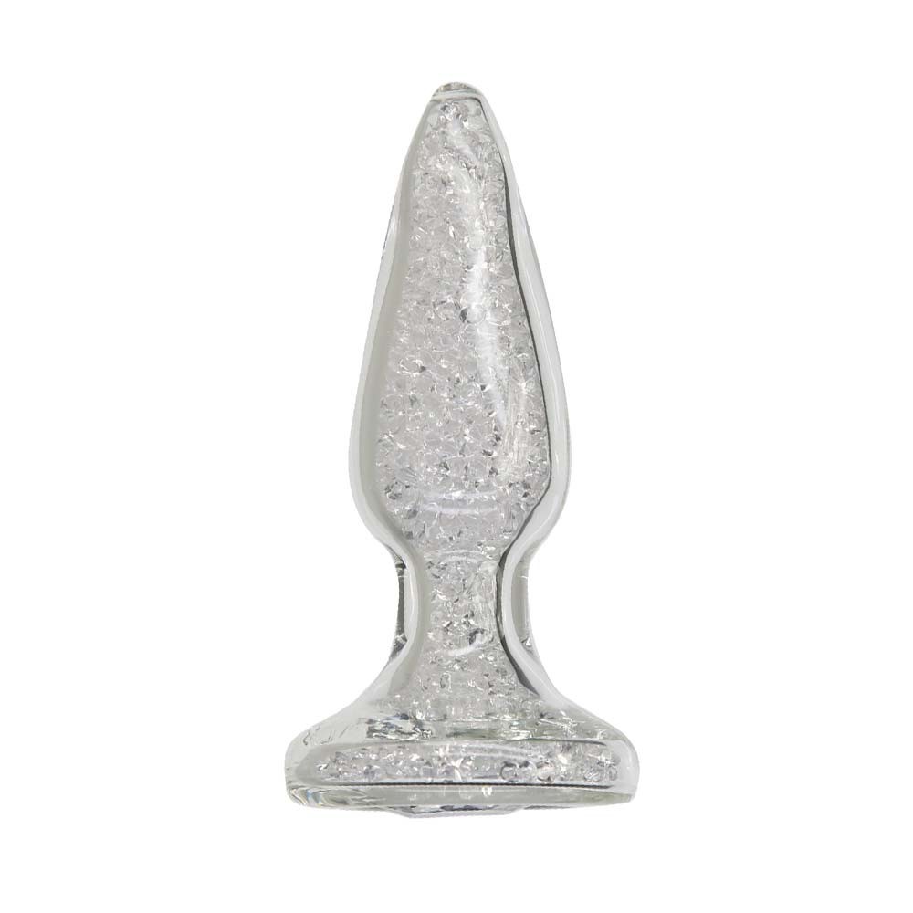 Pillow Talk Fancy Luxurious Glass Tapered Mini Anal Plug