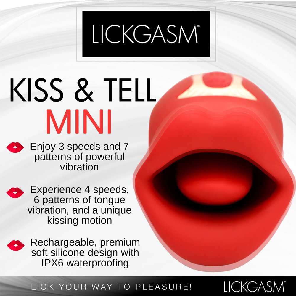 Lickgasm Kiss & Tell Mini Kissing & Vibrating Clitoral Stimulator