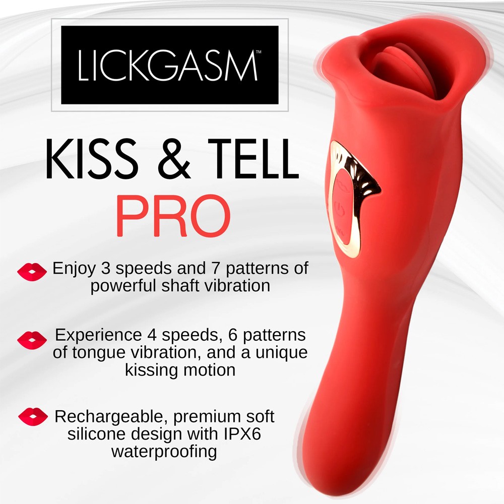 Lickgasm Kiss & Tell Pro Dual-Ended Kissing Vibrator