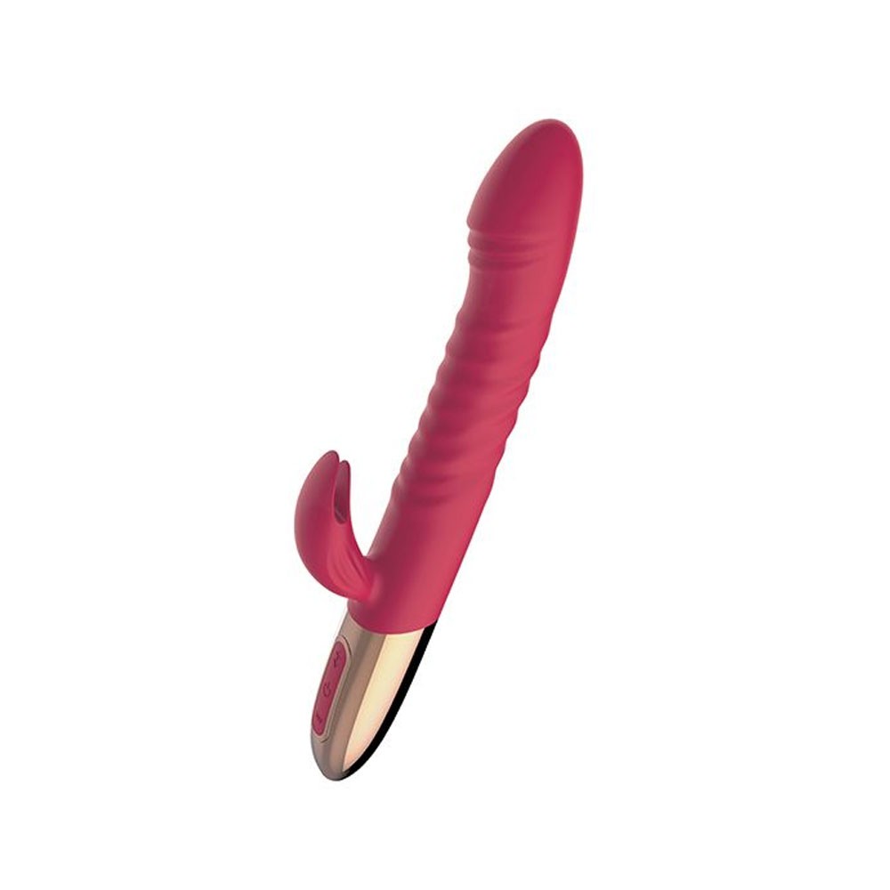 Nasstoys Goddess Thrusting Delight Silicone Dual Stimulating Rabbit Vibrator