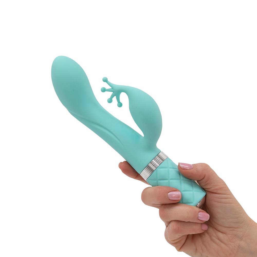 Pillow Talk Kinky Dual Stimulation Rabbit Vibrator with Swarovski Crystal Button