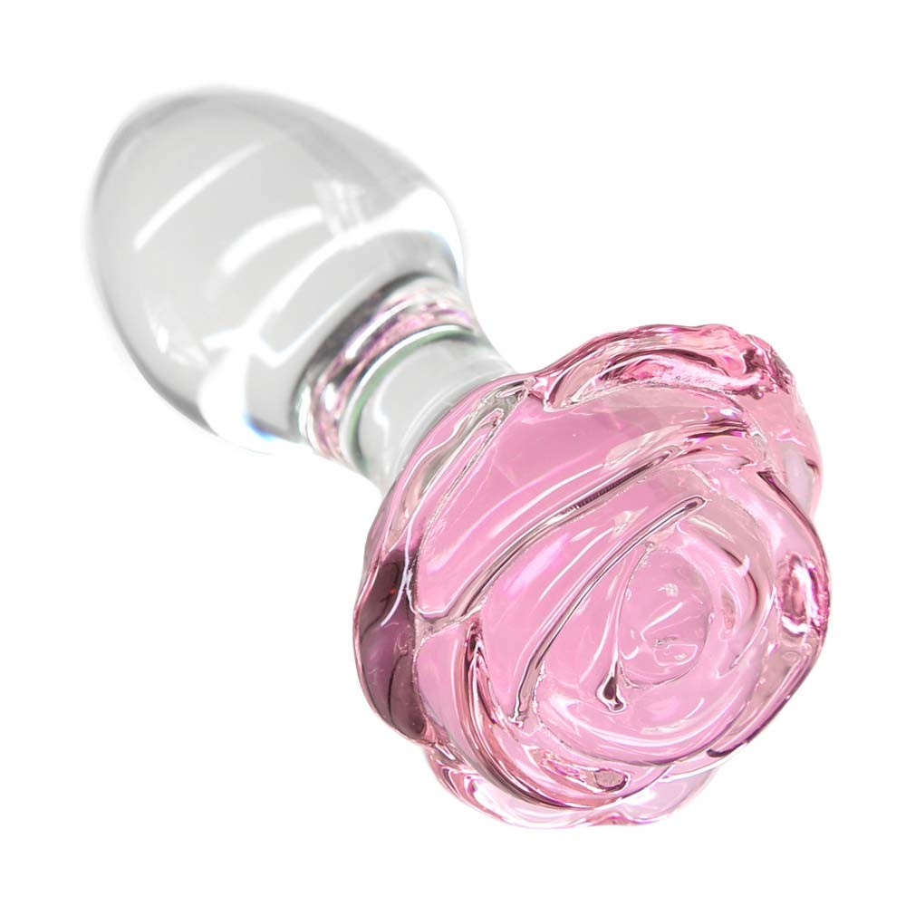 Pillow Talk Rosy Luxurious Glass Anal Plug With Bullet
