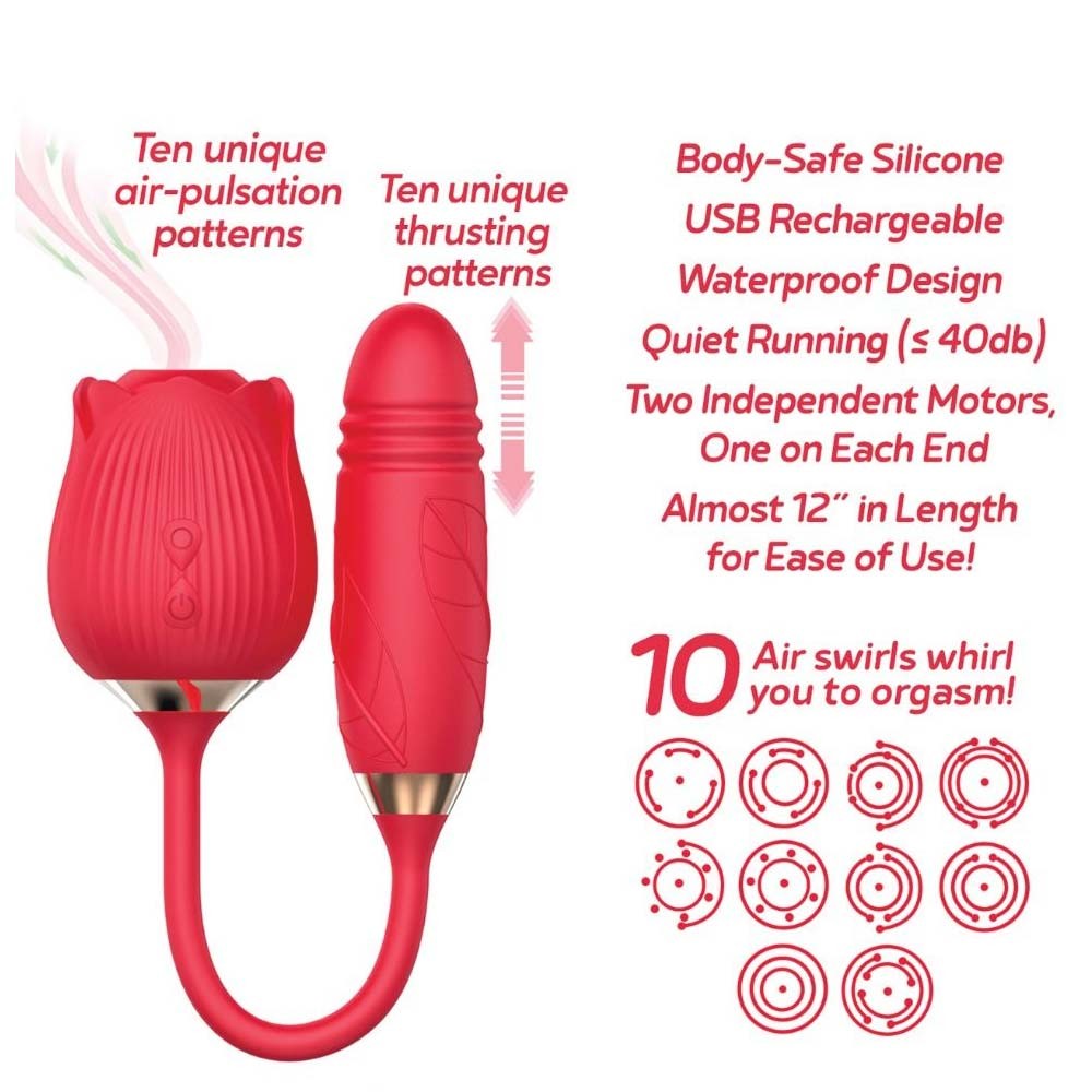 Wild Rose & Thruster Suction and Thrusting Vibrator