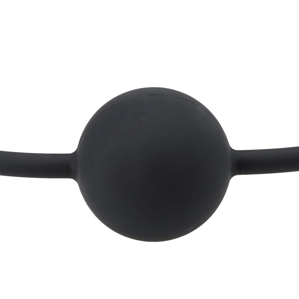 Shots Ouch Black & White Silicone Ball Gag