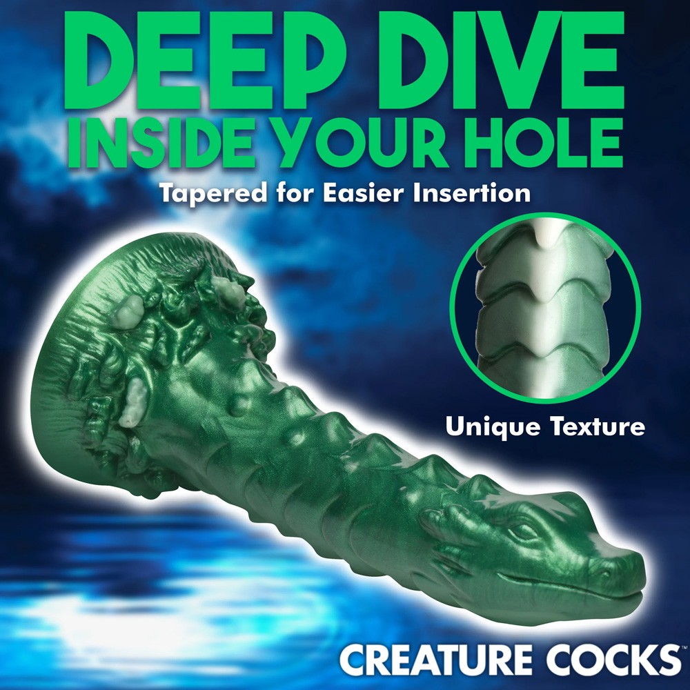 Cockness Monster Lake Creature Silicone Dildo sssss