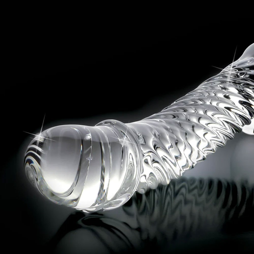 Icicles No. 61 Clear Glass Realistic Dildo 6 Inch