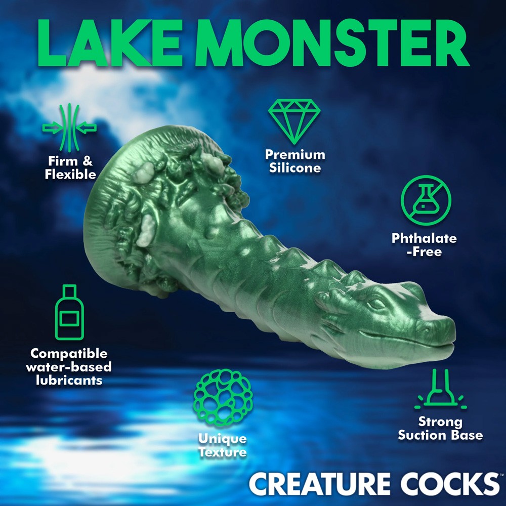 Cockness Monster Lake Creature Silicone Dildo ssss