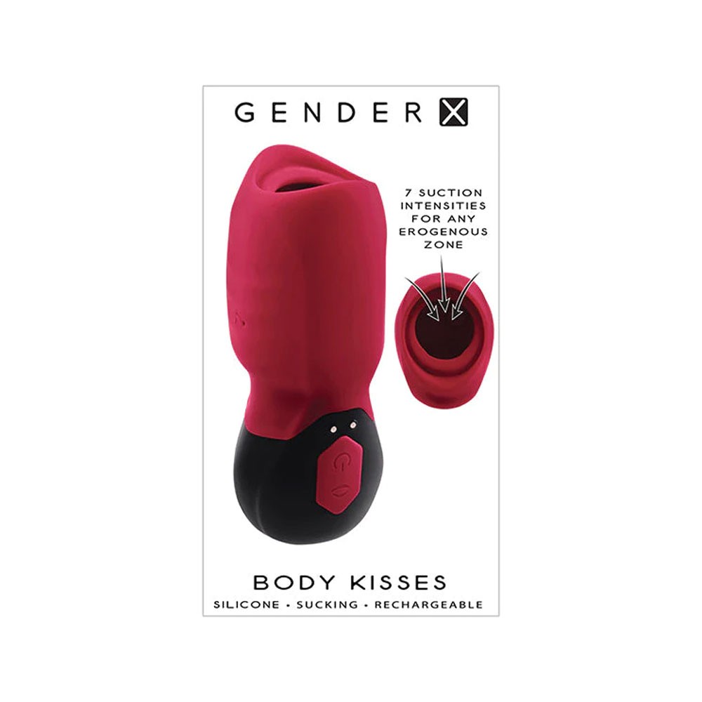 Gender X Body Kisses Vibrating Suction Massager