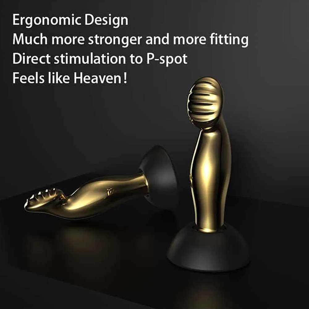 LOCKINK Sevanda Eros Vibrating Metal Prostate Massager with Remote Control