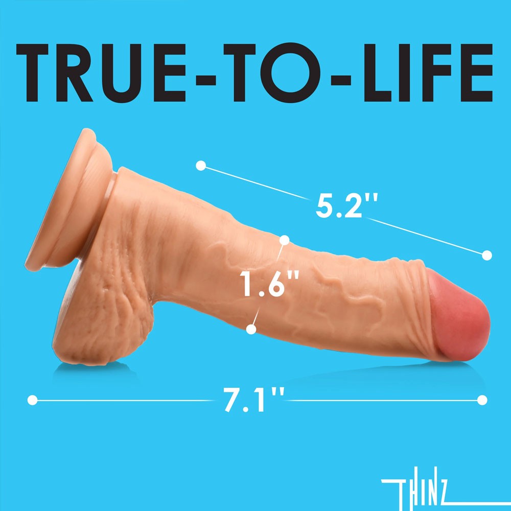 Thinz 7 inch Dildo With Foreskin ss