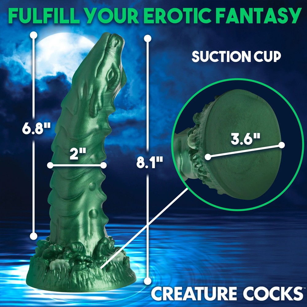 Cockness Monster Lake Creature Silicone Dildo sss