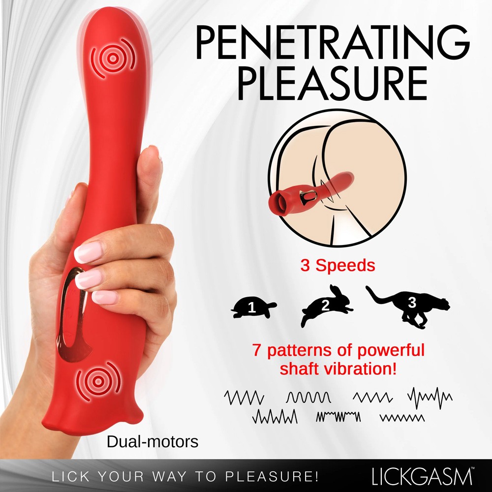 Lickgasm Kiss & Tell Pro Dual-Ended Kissing Vibrator sssss