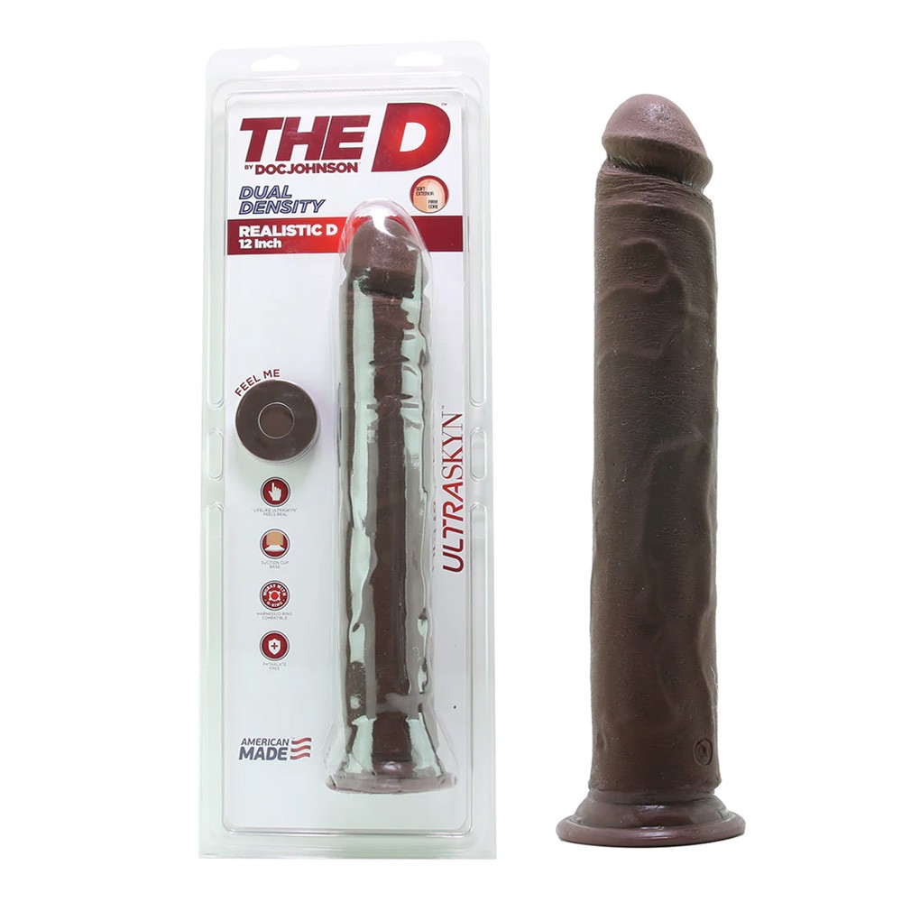 Doc Johnson The D Realistic D 12 Inch Long Dildo