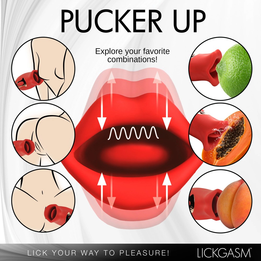 Lickgasm Kiss & Tell Mini Kissing & Vibrating Clitoral Stimulator ssss