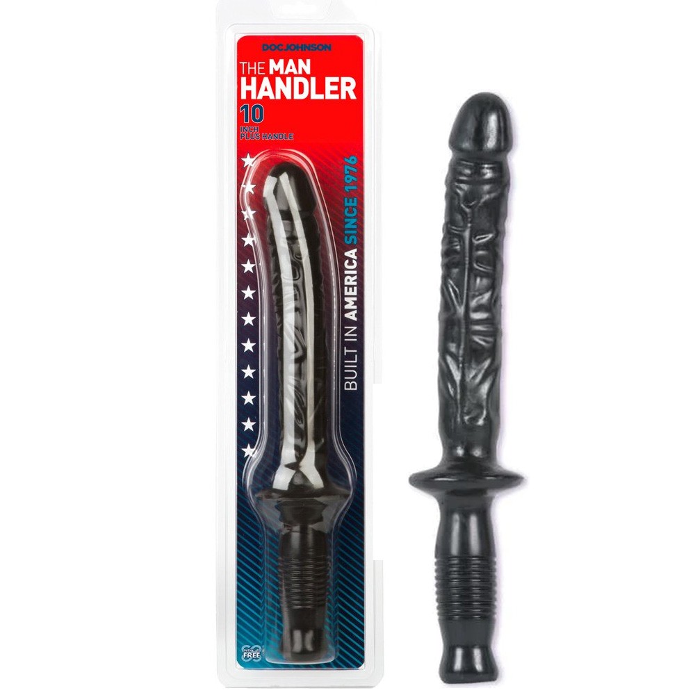 Doc Johnson The Manhandler Bulk Black 10 inch Long Dildo