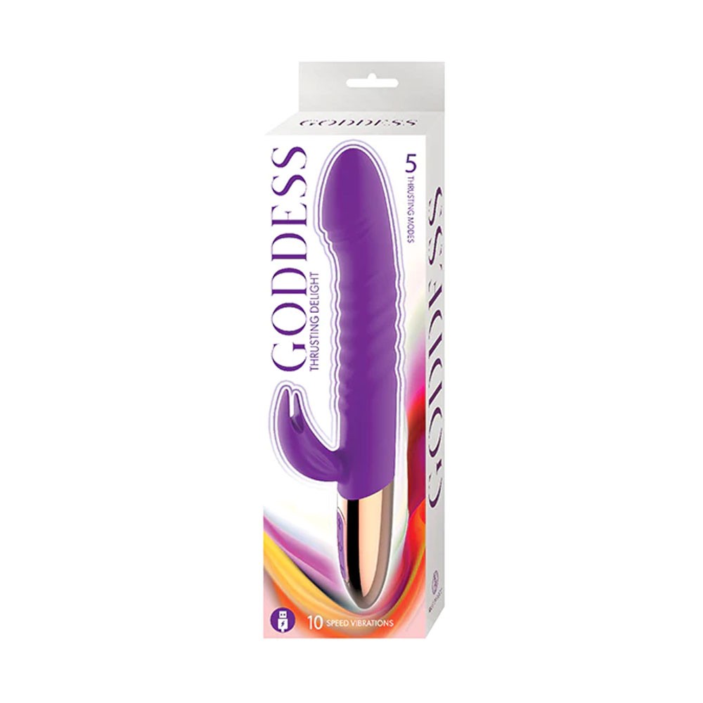 Nasstoys Goddess Thrusting Delight Silicone Dual Stimulating Rabbit Vibrator