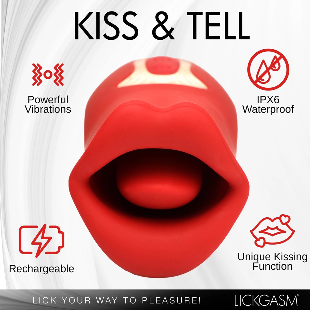 Lickgasm Kiss & Tell Mini Kissing & Vibrating Clitoral Stimulator sss