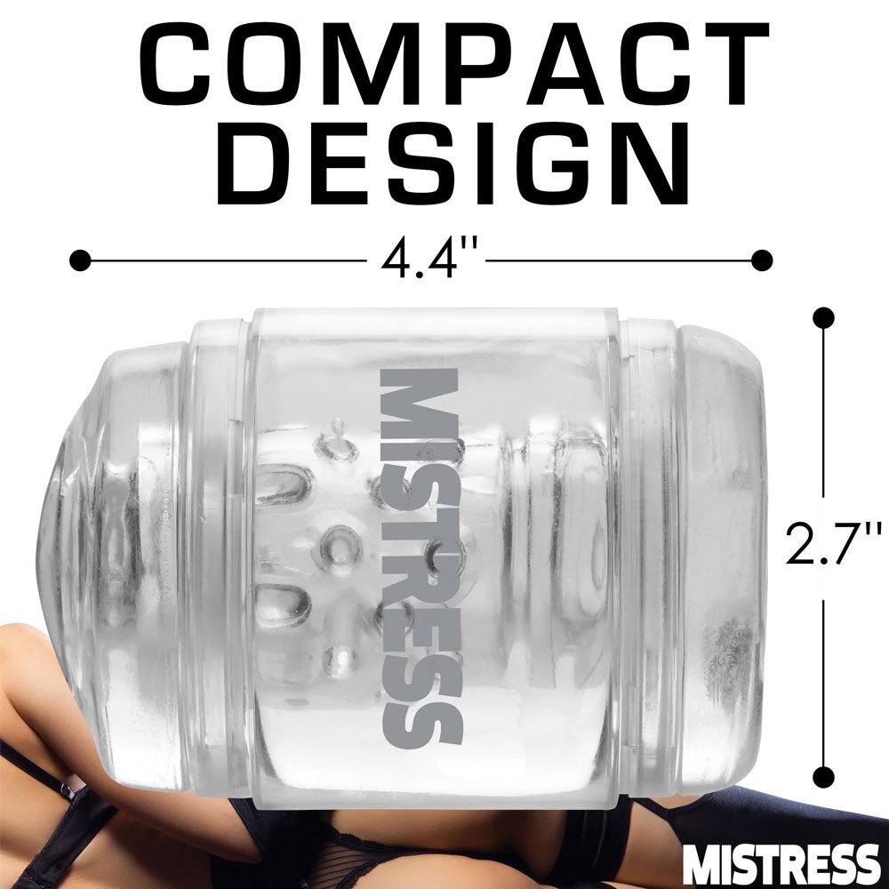 Mistress Double Shot Pussy & Ass Stroker for Men - Clear