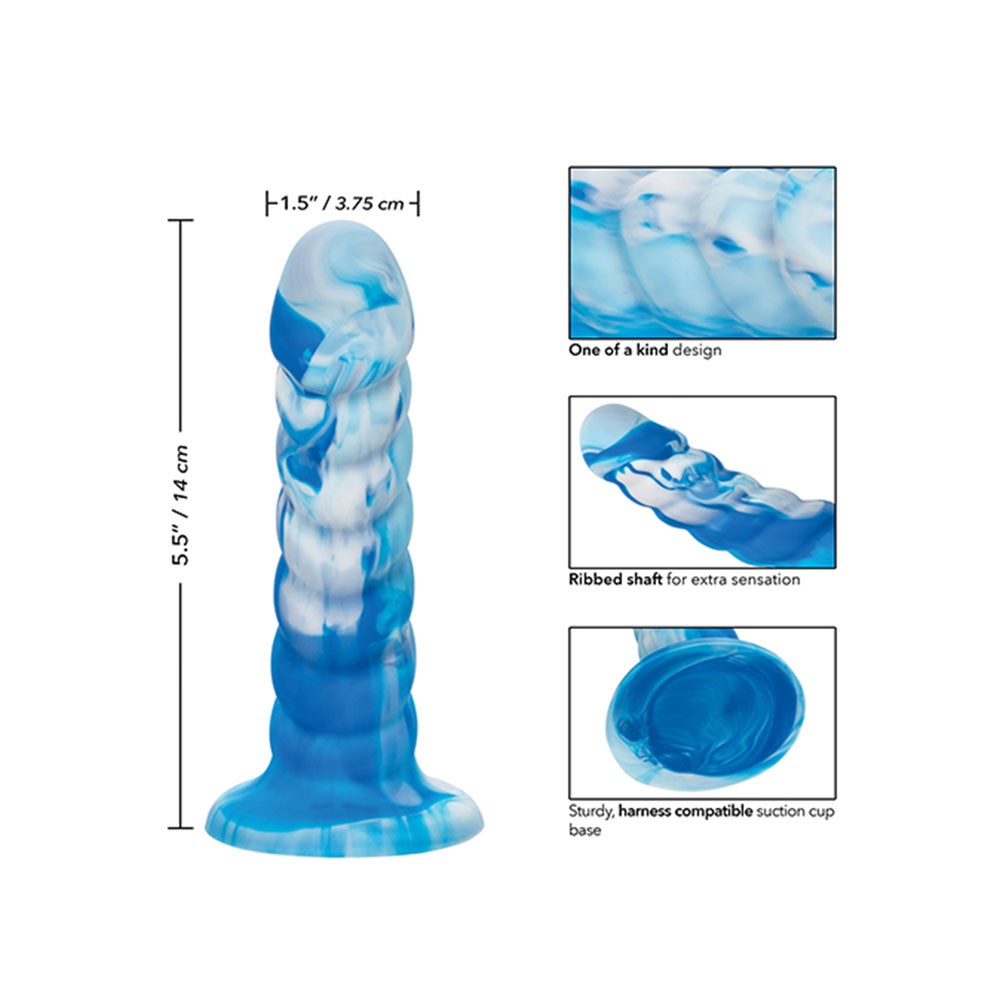 CalExotics Twisted Love Twisted Ribbed Probe Dildo