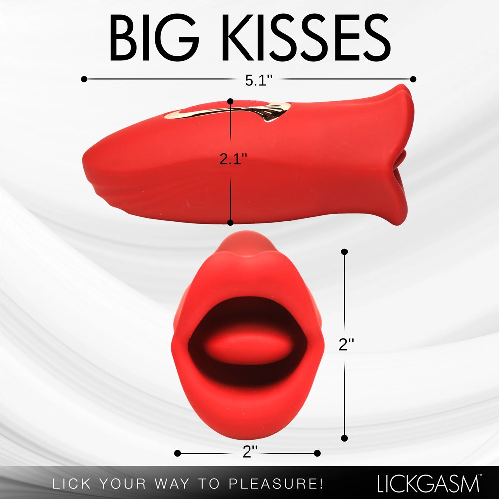 Lickgasm Kiss & Tell Mini Kissing & Vibrating Clitoral Stimulator ss