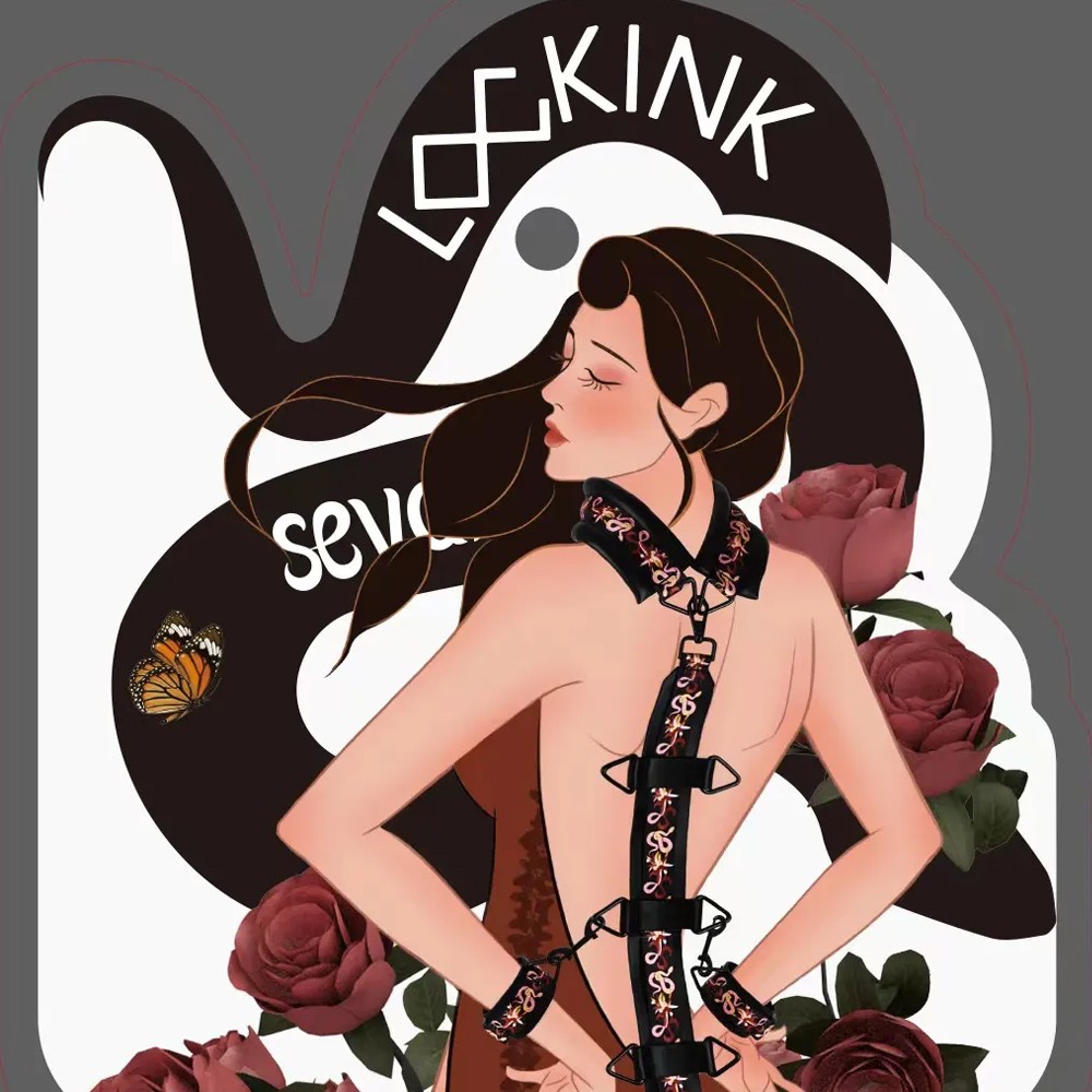 LOCKINK Flowering Serpent Leather Bondage Set