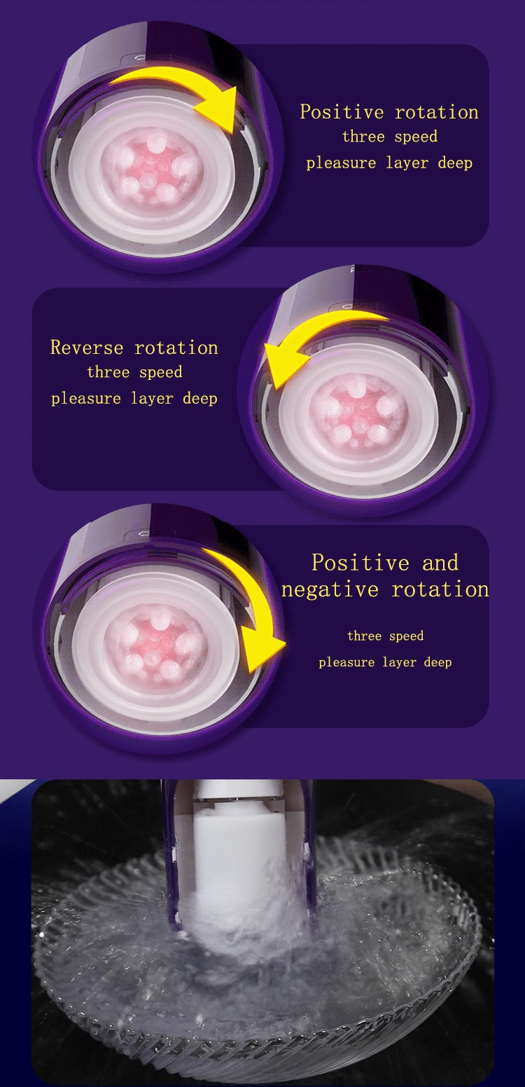 Leten Automatic Rotation Telescopic 4D Vagina Male Masturbator2
