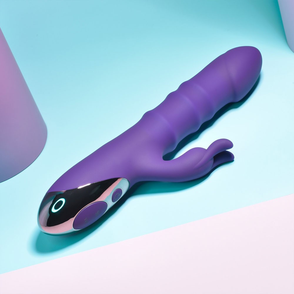 Playboy Pleasure Hop To It Rabbit Vibrator - Acai10