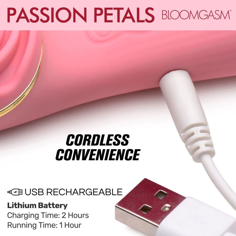 Bloomgasm Passion Petals 10X Silicone Suction Rose Vibrator s