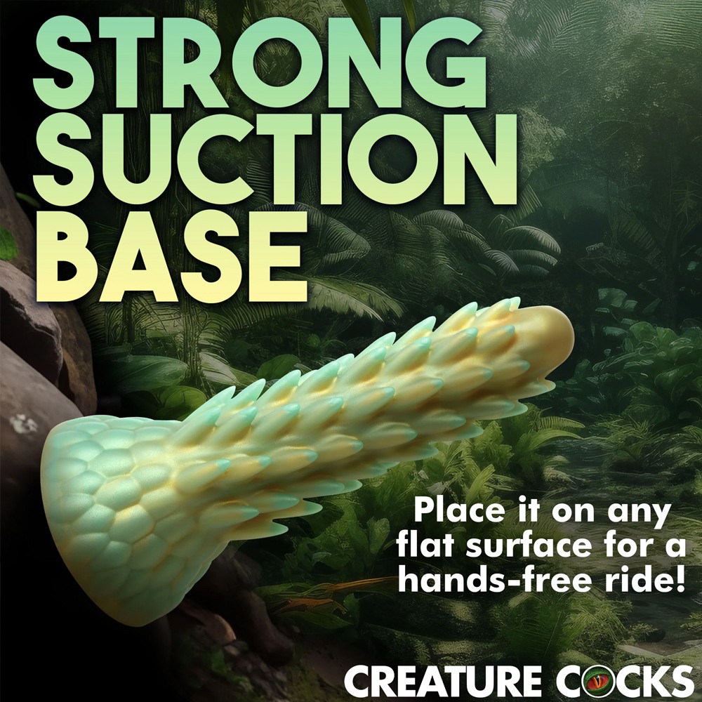 XR Brands Stegosaurus Spiky Reptile Silicone Dildo