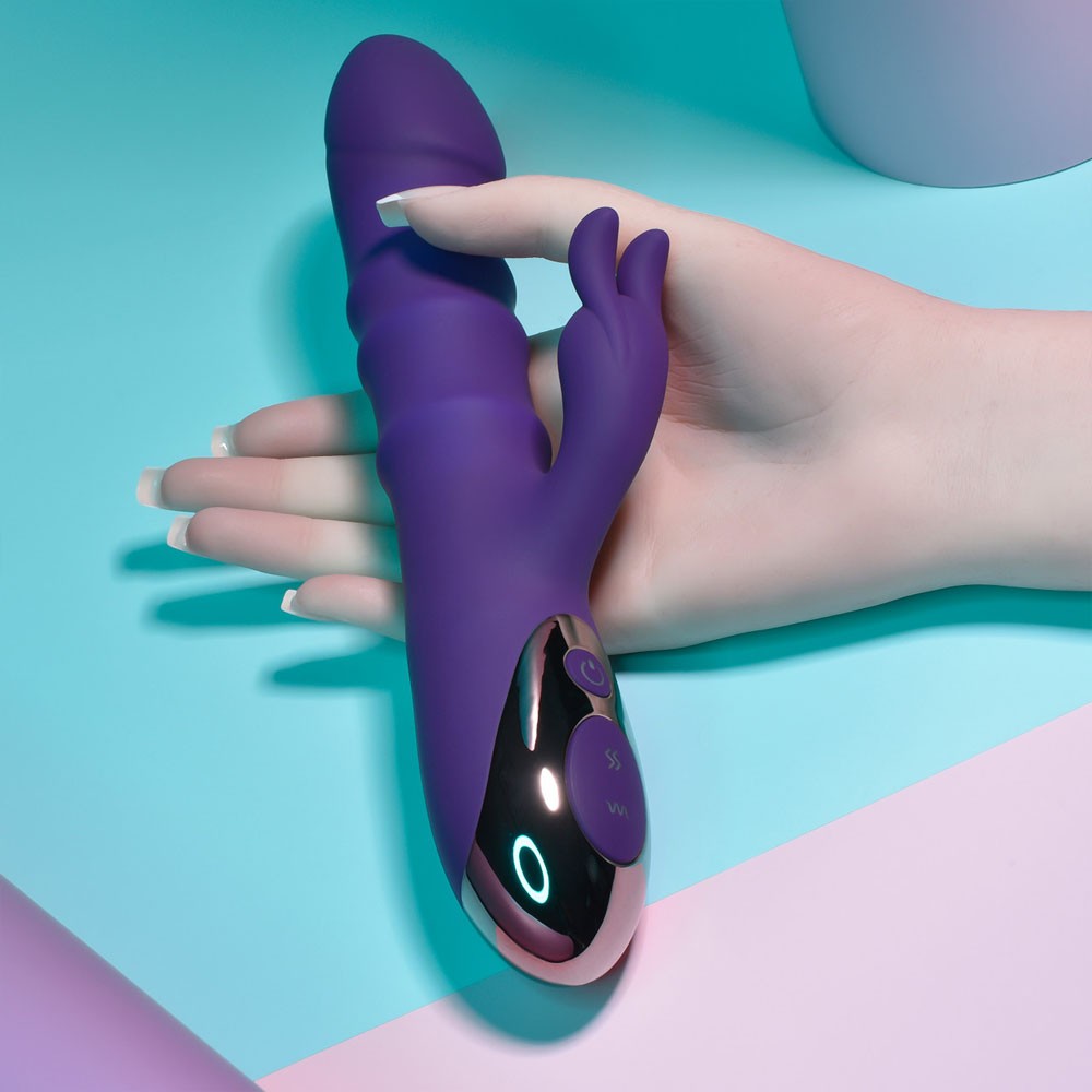 Playboy Pleasure Hop To It Rabbit Vibrator - Acai1012