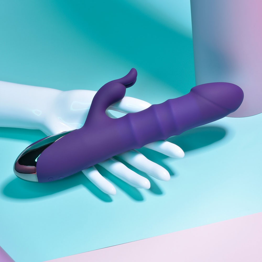 Playboy Pleasure Hop To It Rabbit Vibrator - Acai10123