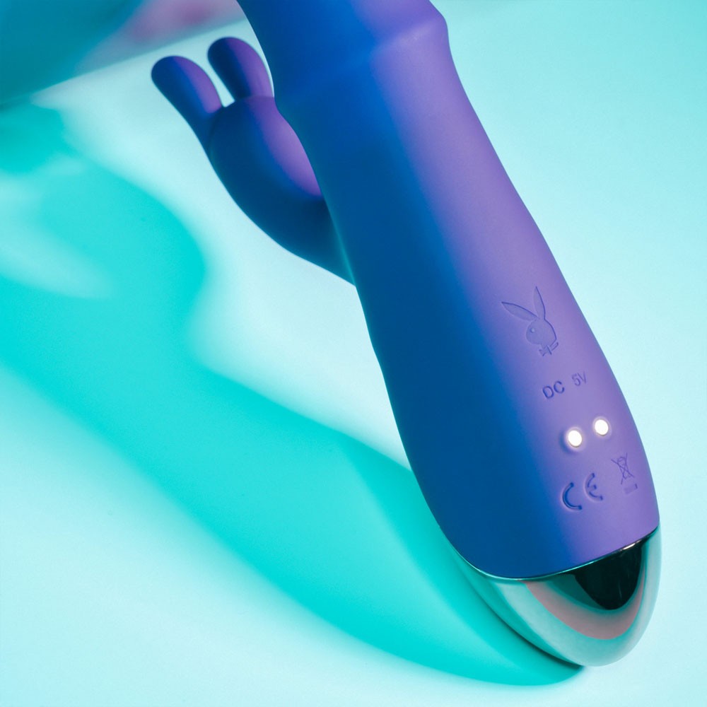 Playboy Pleasure Hop To It Rabbit Vibrator - Acai101234