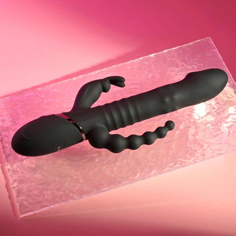 Playboy Pleasure Big Bunny Energy Triple Shaft Rabbit Vibrator