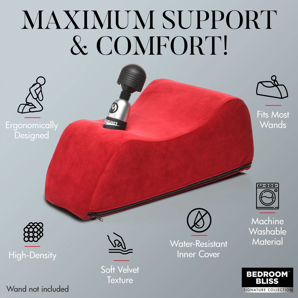 Bedroom Bliss Deluxe Wand Saddle Positioning Cushion for Massager