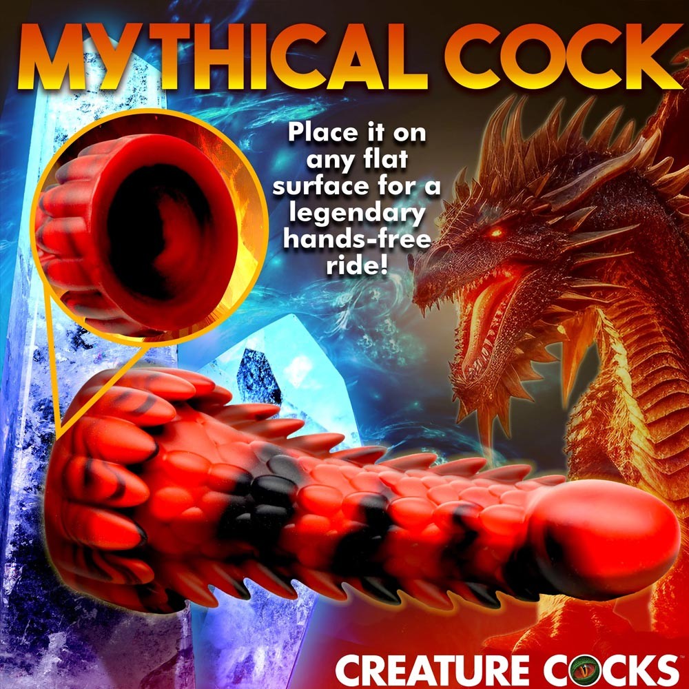 Creature Cocks Demon Rising Scaly Dragon Dildo ss