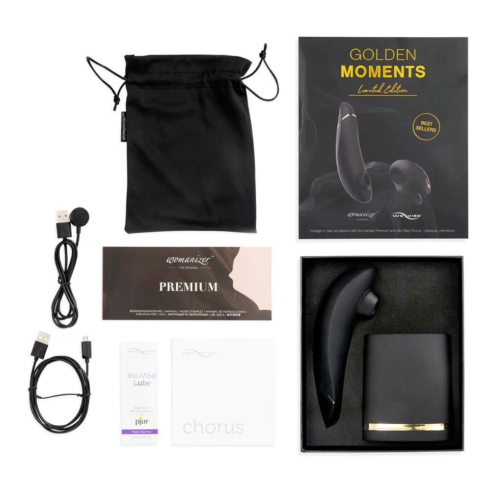 We-Vibe / Womanizer Golden Moment Collection Couple Vibrator & Clitorial Stimulator