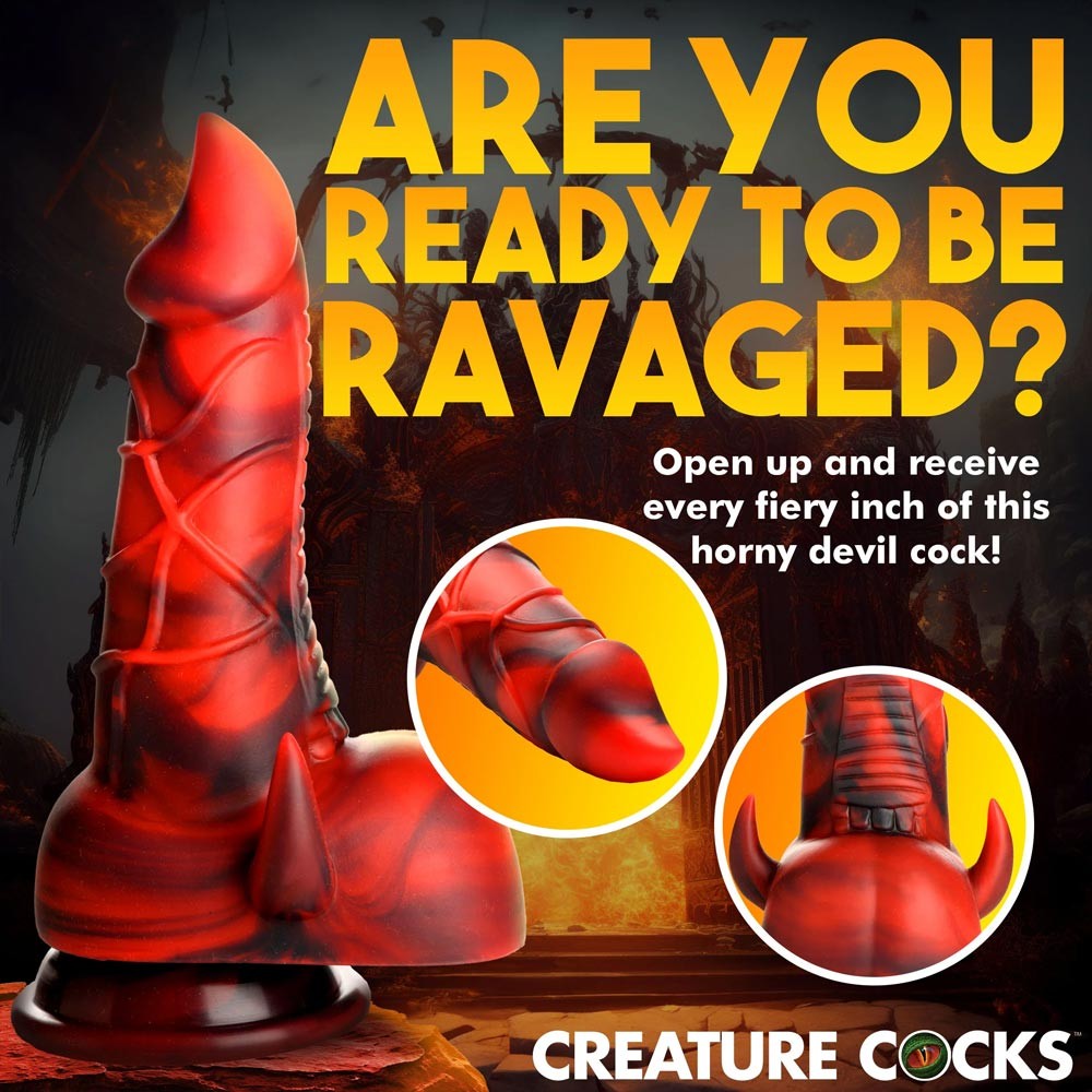 Creature Cocks - Horny Devil Demon Silicone Dildo s